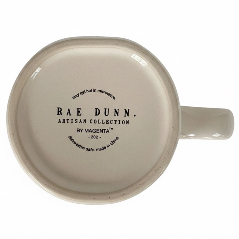 Rae Dunn 2026 Spring Is In The Air Mug Bunny Flowers 16oz NWT - Picture 4 of 4